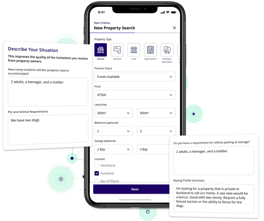 Your profile does the searching