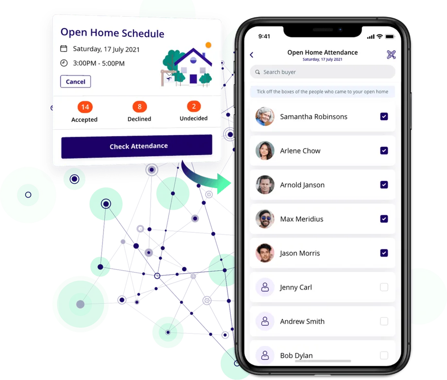 Buyer attendance management in Yelsa