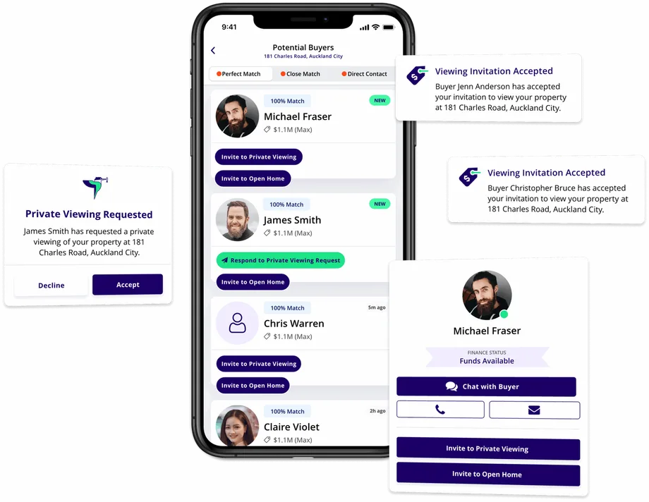 Exclusive, invitation-only open homes