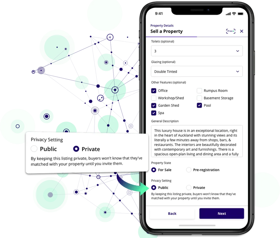 Public or private listing